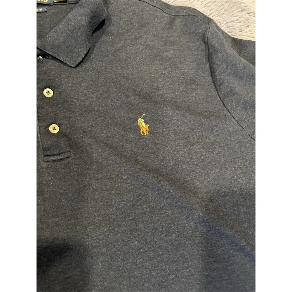 Polo Ralph Lauren Shirt Size M Blue Soft Pony Logo‎ Classic Fit XXL